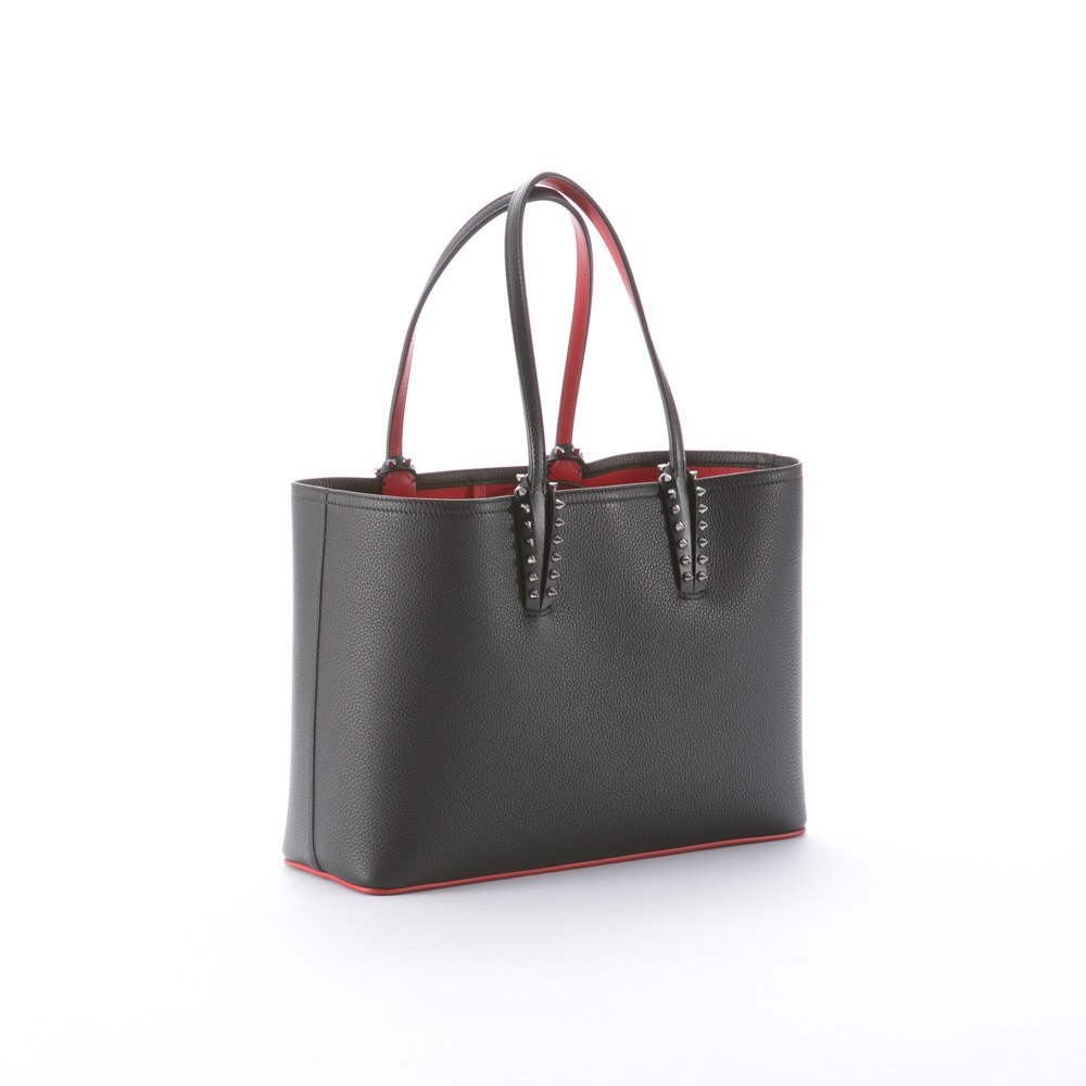 Christian Louboutin Tote Cabata Bag Black/Red Small Handbag Leather